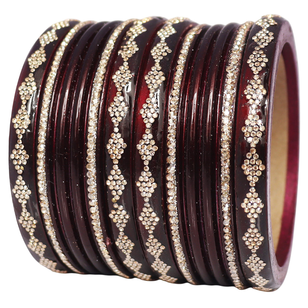 Festive Special Designer Lac Chura Set With Latest Rhinestones Design