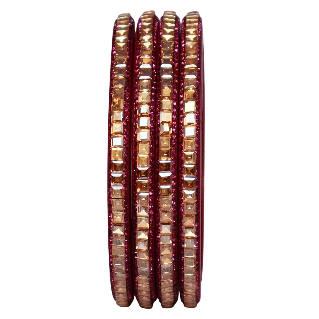 Handcrafted Lac Bangles – Rajasthani Kundan Design for Weddings