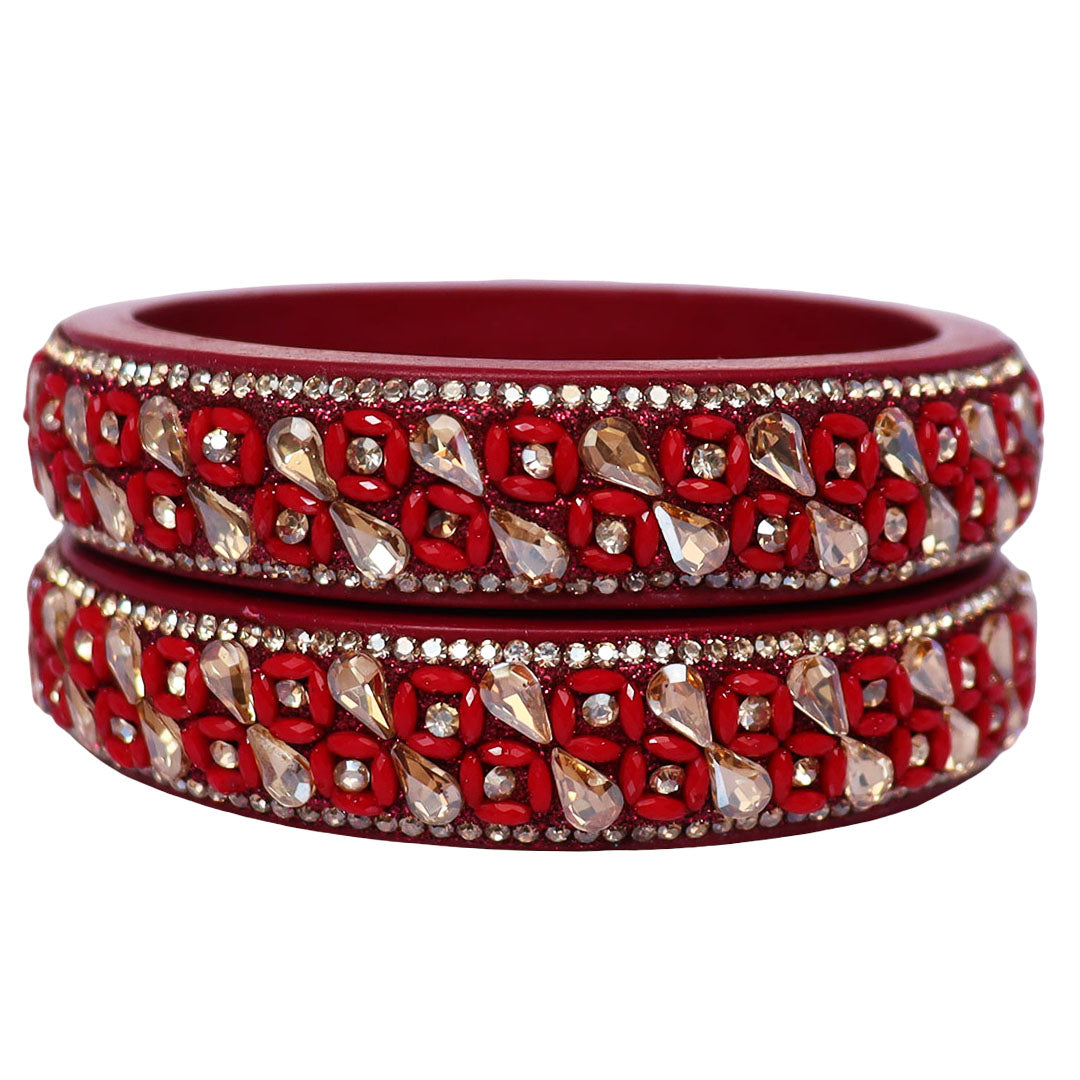 Jaipuri Handmade Lac Kada Bangles For Women With Latest Kundan Design