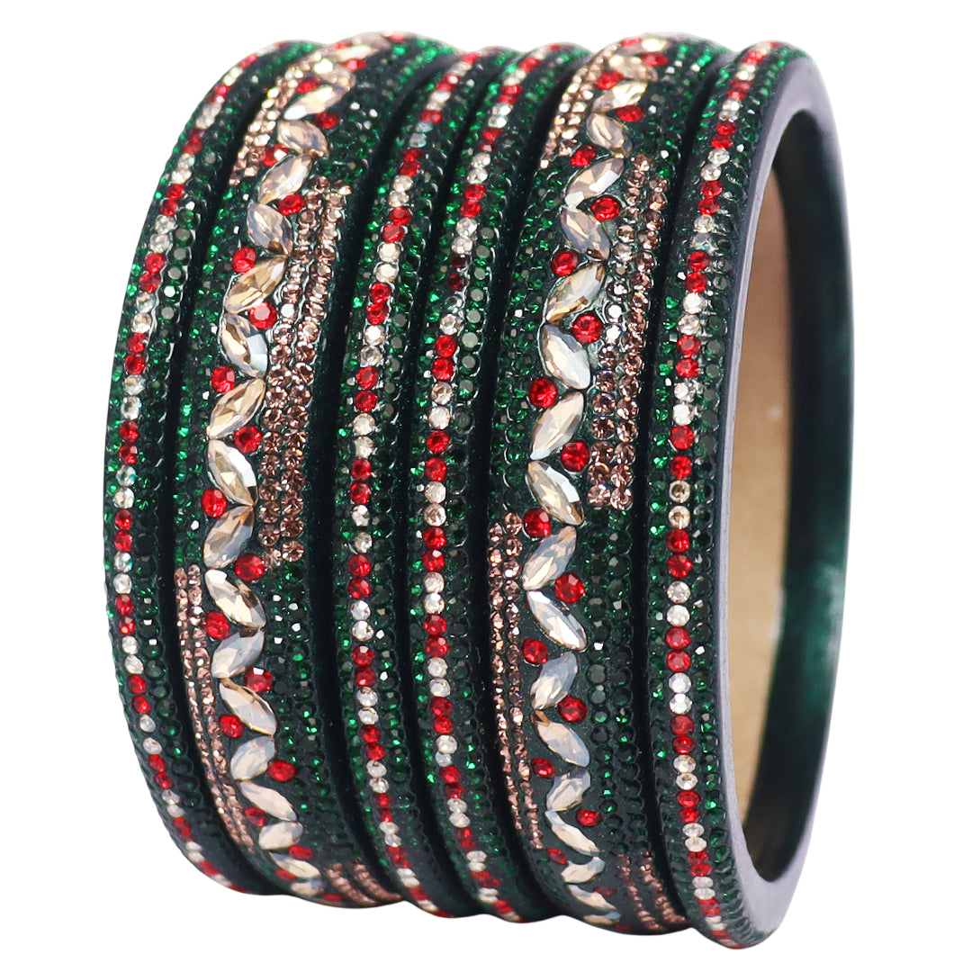Festival Special Designer Lac Bangles Set With Latest Kundan Design