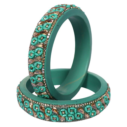 Jaipuri Handmade Lac Kada Bangles For Women With Latest Kundan Design