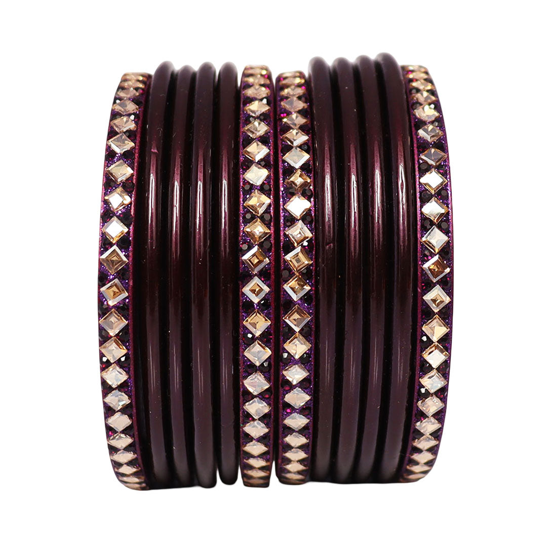 Designer Short Lac Bangles Set With Latest Kundan Design