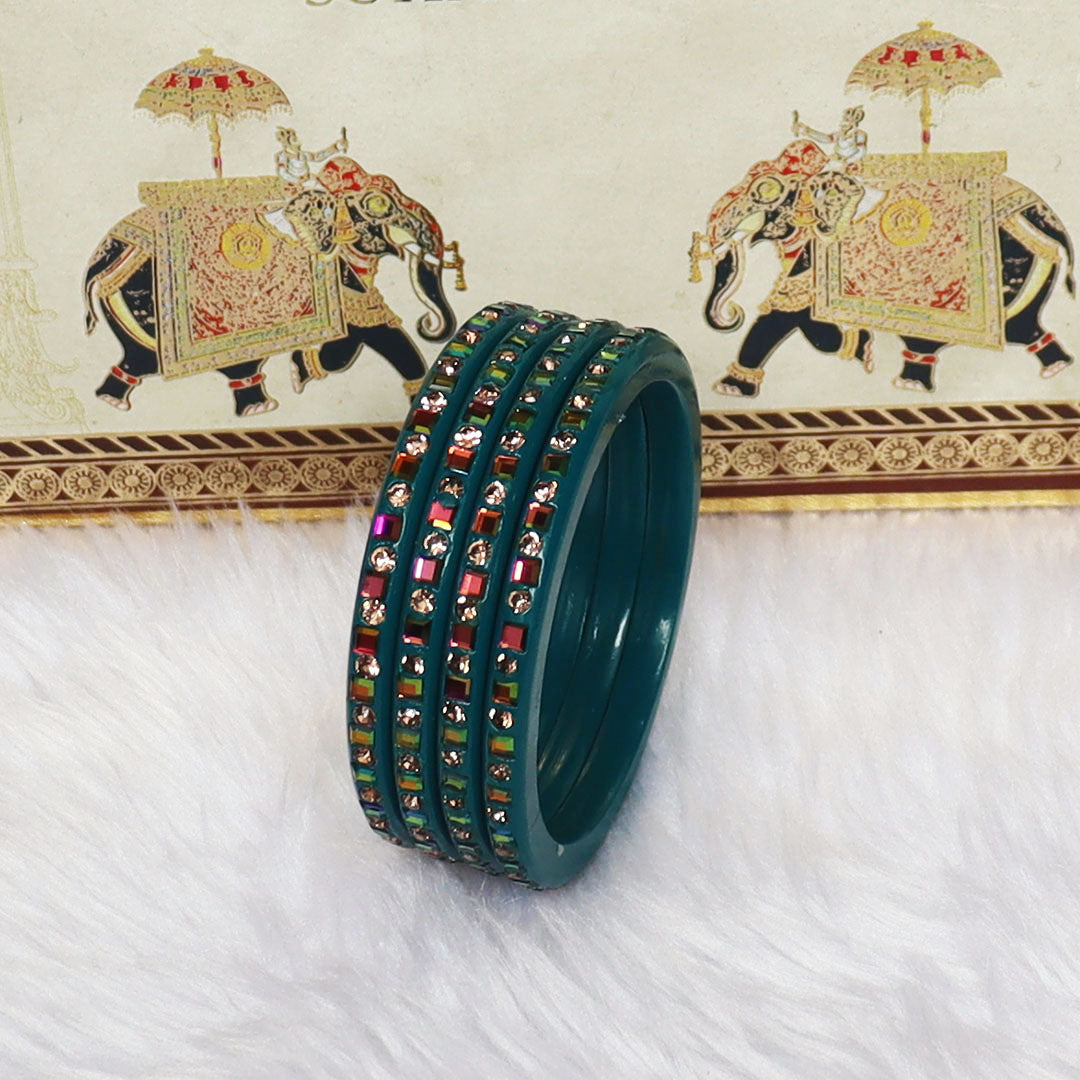 Festive Special Handmade Pure Lac Bangles with Latest Stones Design
