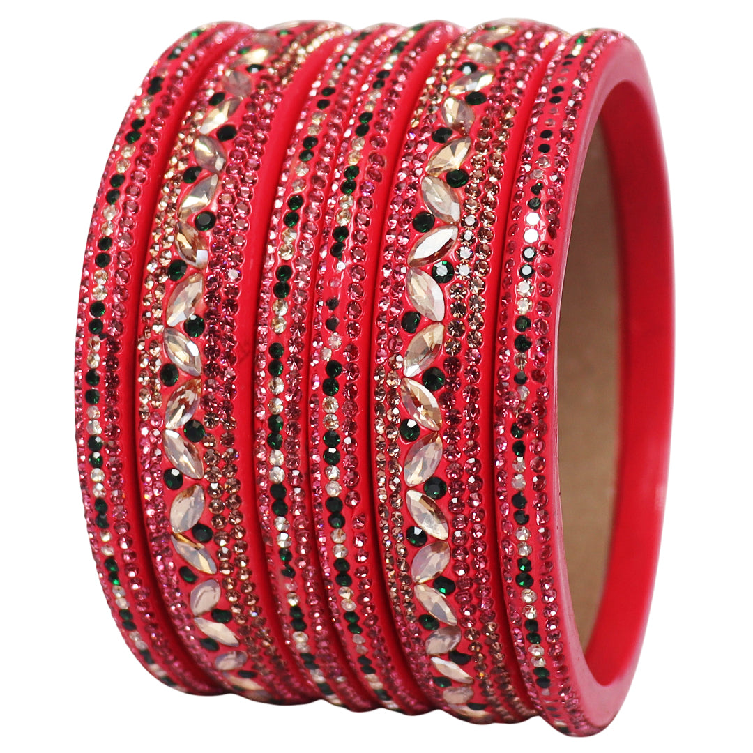 Festival Special Designer Lac Bangles Set With Latest Kundan Design