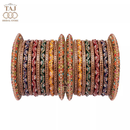 Traditional Rajasthani Bangles in Beautiful Zig Taj Bridal Store