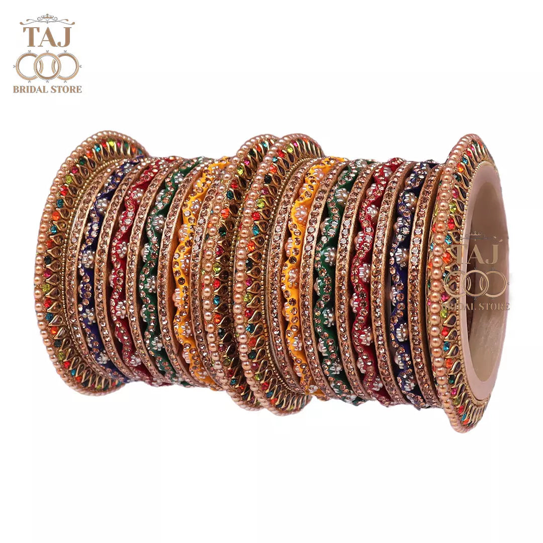 Traditional Rajasthani Bangles in Beautiful Zig Taj Bridal Store