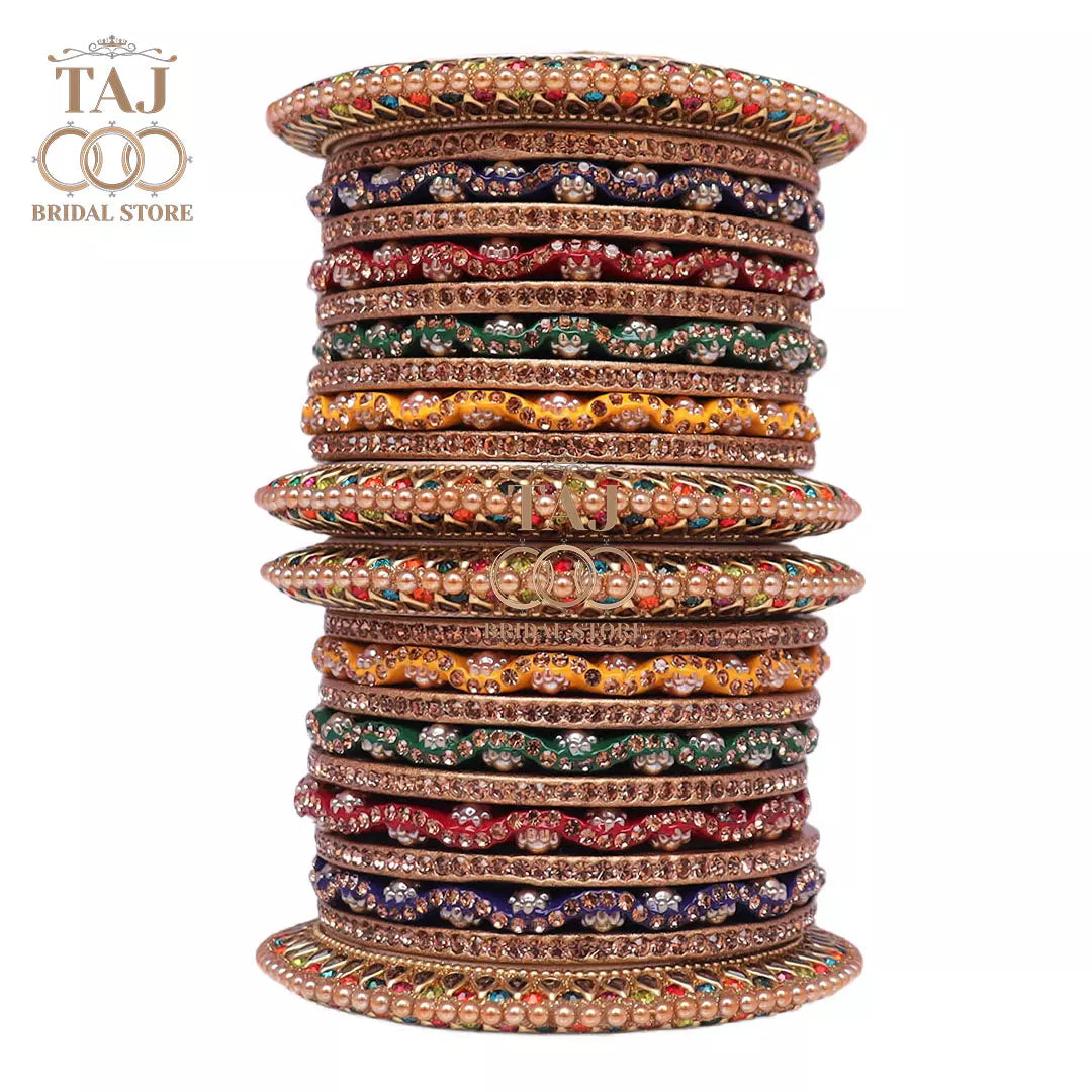 Traditional Rajasthani Bangles in Beautiful Zig Taj Bridal Store