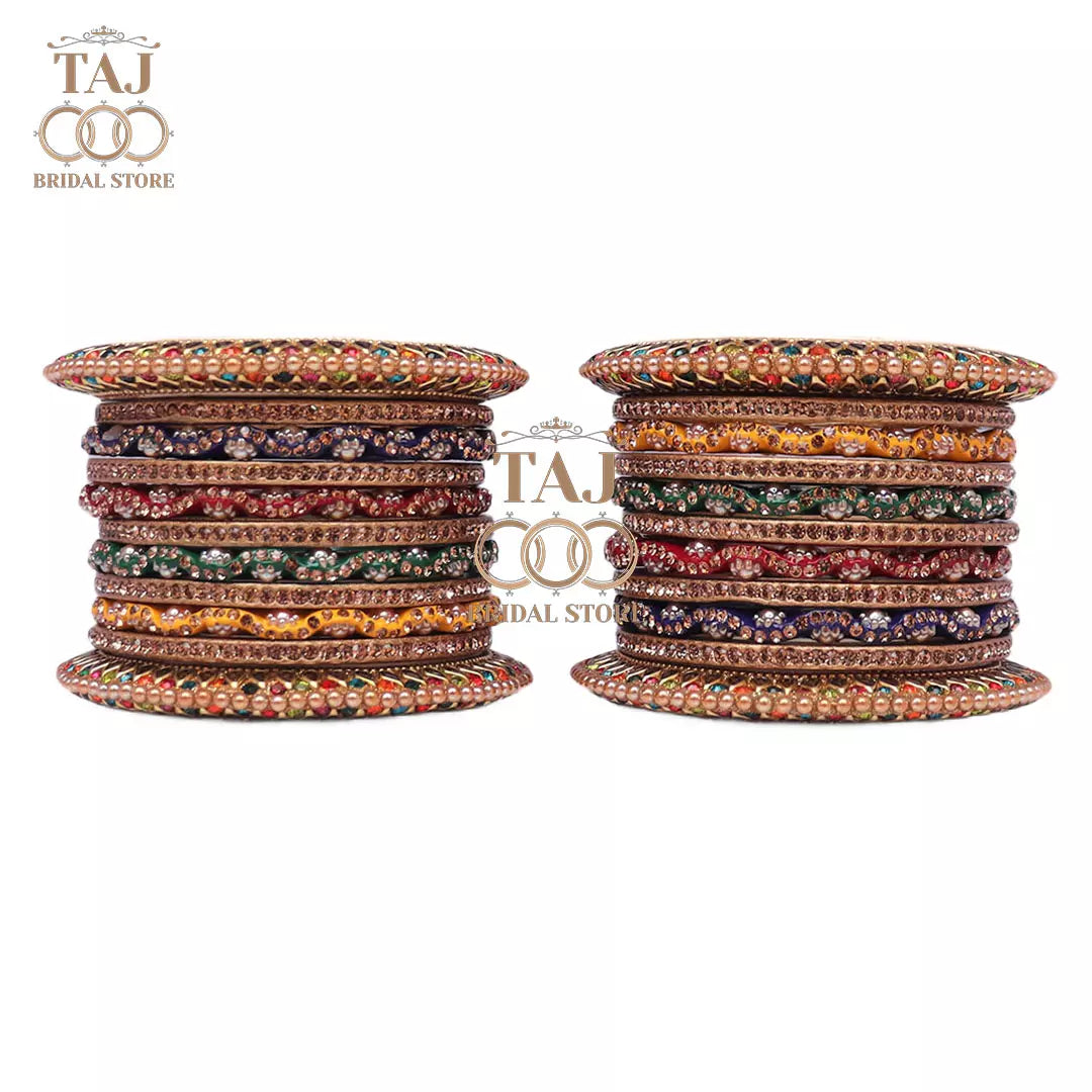 Traditional Rajasthani Bangles in Beautiful Zig Taj Bridal Store