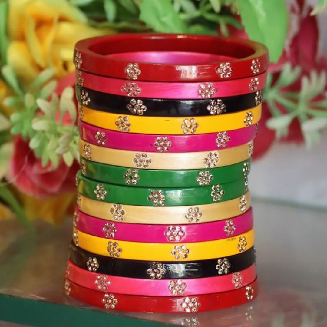 Lac Bangle Set in Best Dhalu Design Taj Bridal Store
