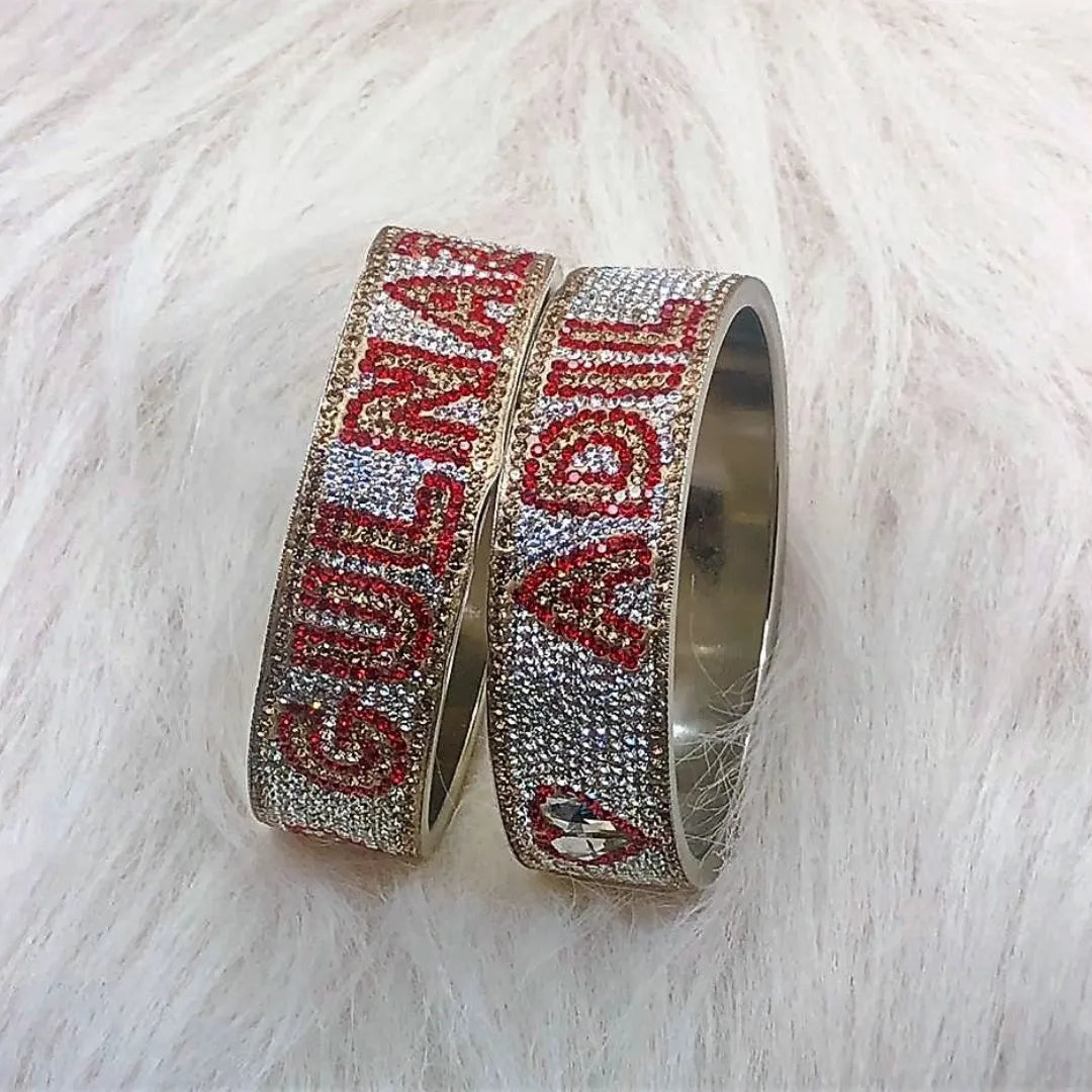 Best Cutomized Name Kada Pair in Brass Alloy (Pack of 2)