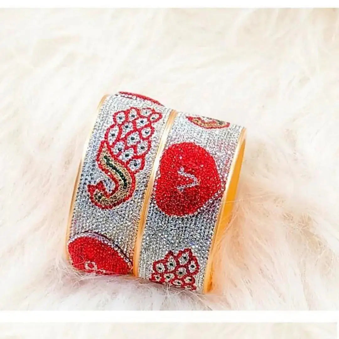 Customized Name Kada with Beautiful Initials (Pack of 2)