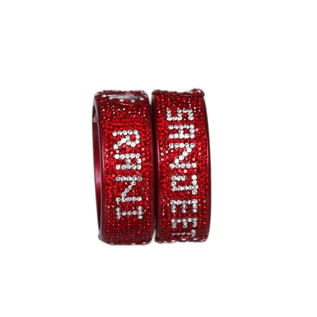 Lakh Name and Photo Kada with Beautiful Heart (Pack of 2) Taj Bridal Store