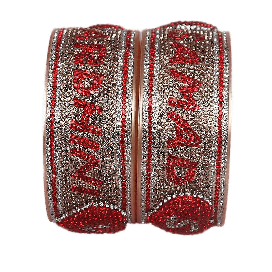 Beautiful Personalised Name Bangle Pair (Pack of 2)