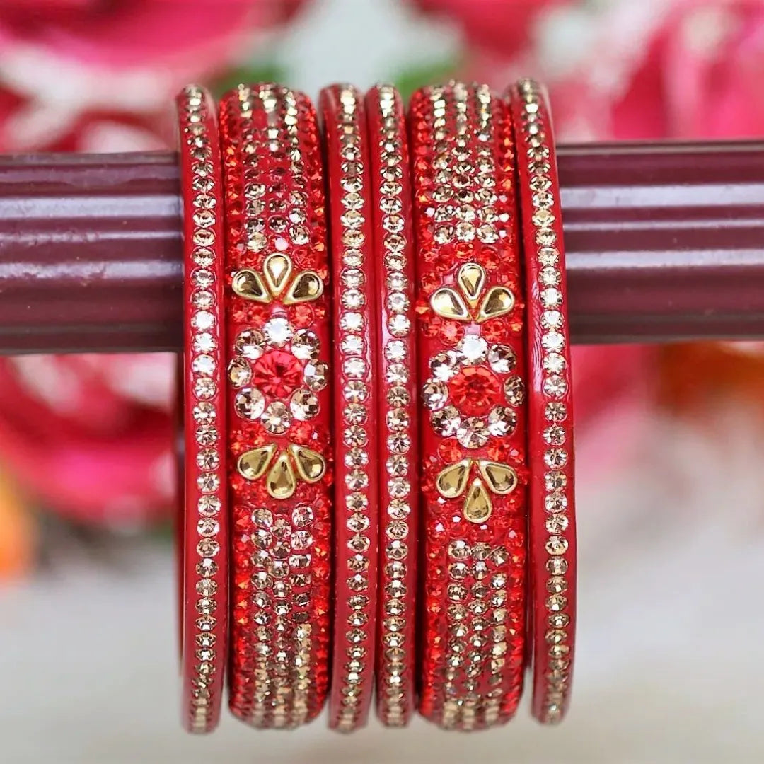 Rajasthani Lac Kada with Best Kundan Design (Pack of 2) Taj Bridal Store