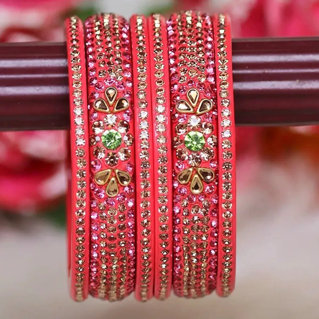 Rajasthani Lac Kada with Best Kundan Design (Pack of 2) Taj Bridal Store