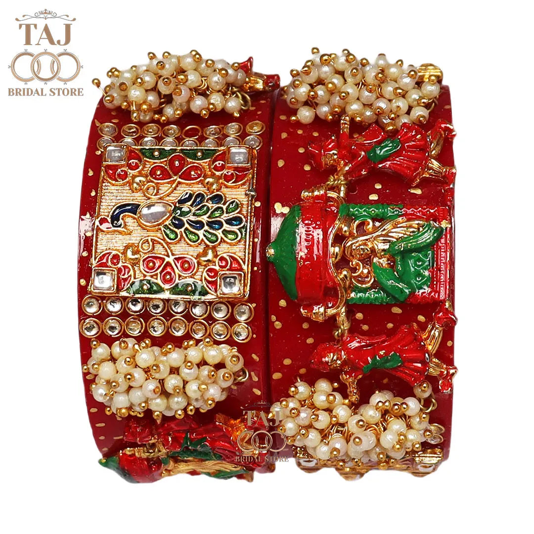 Rajwadi Seep Kada with Best Doli (Pack of 2) Taj Bridal Store