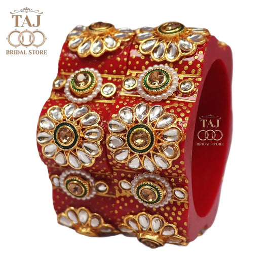 Seep Kada for Women in Beautiful Kundan Design (Pack of 2) Taj Bridal Store