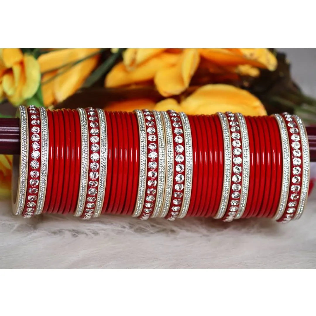 Lac Punjabi Chuda in Beautiful Design For Wedding Taj Bridal Store