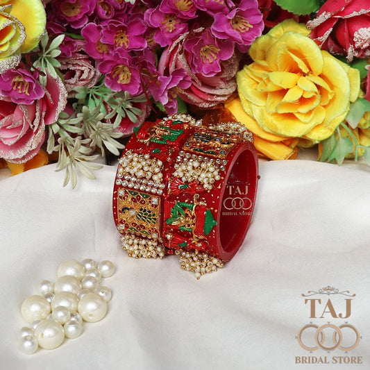 Rajwadi Seep Kada with Best Doli (Pack of 2) Taj Bridal Store