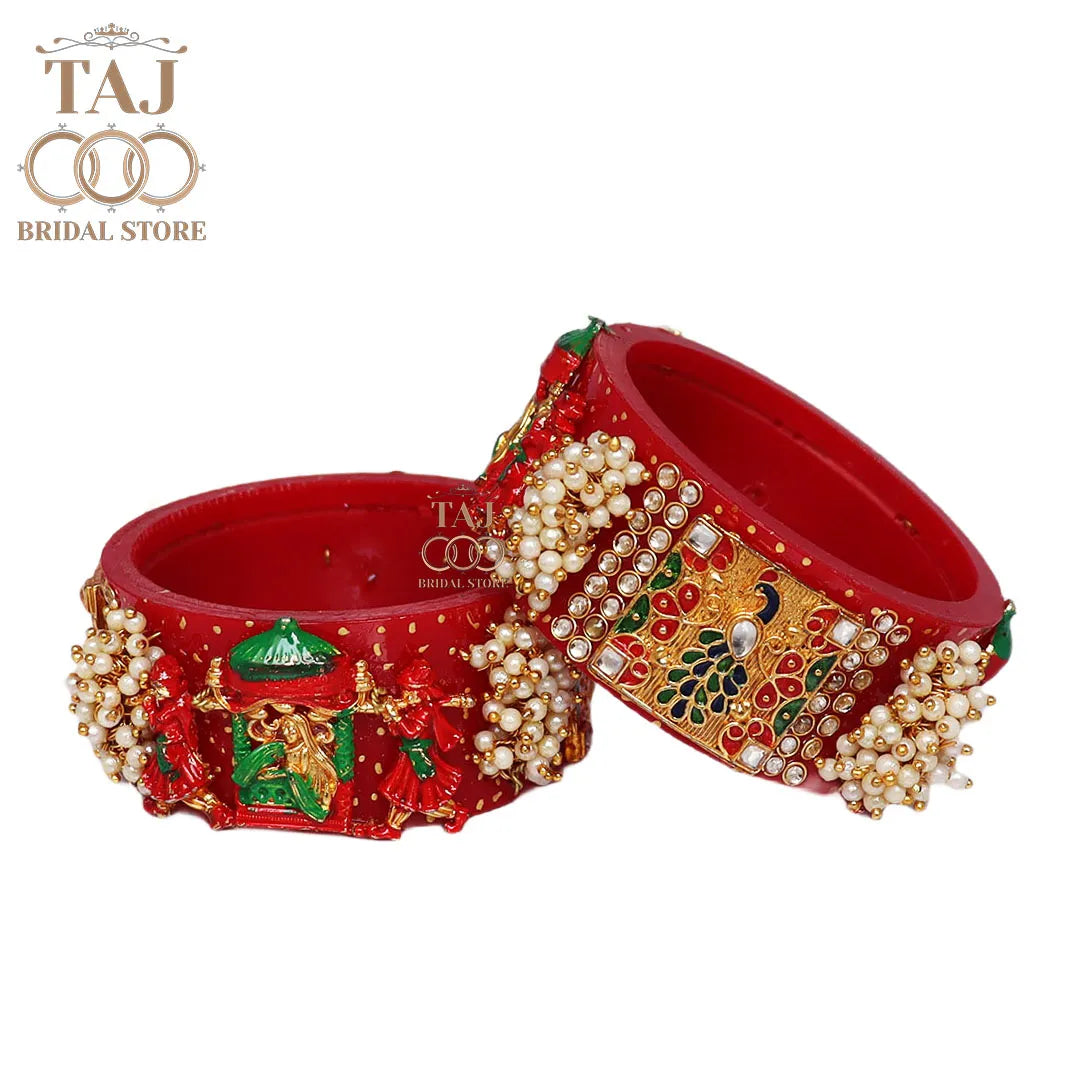 Rajwadi Seep Kada with Best Doli (Pack of 2) Taj Bridal Store