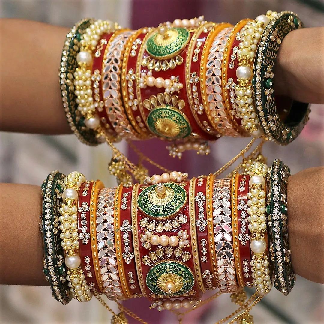 Beautiful Kundan Rajwadi Bridal Bangle