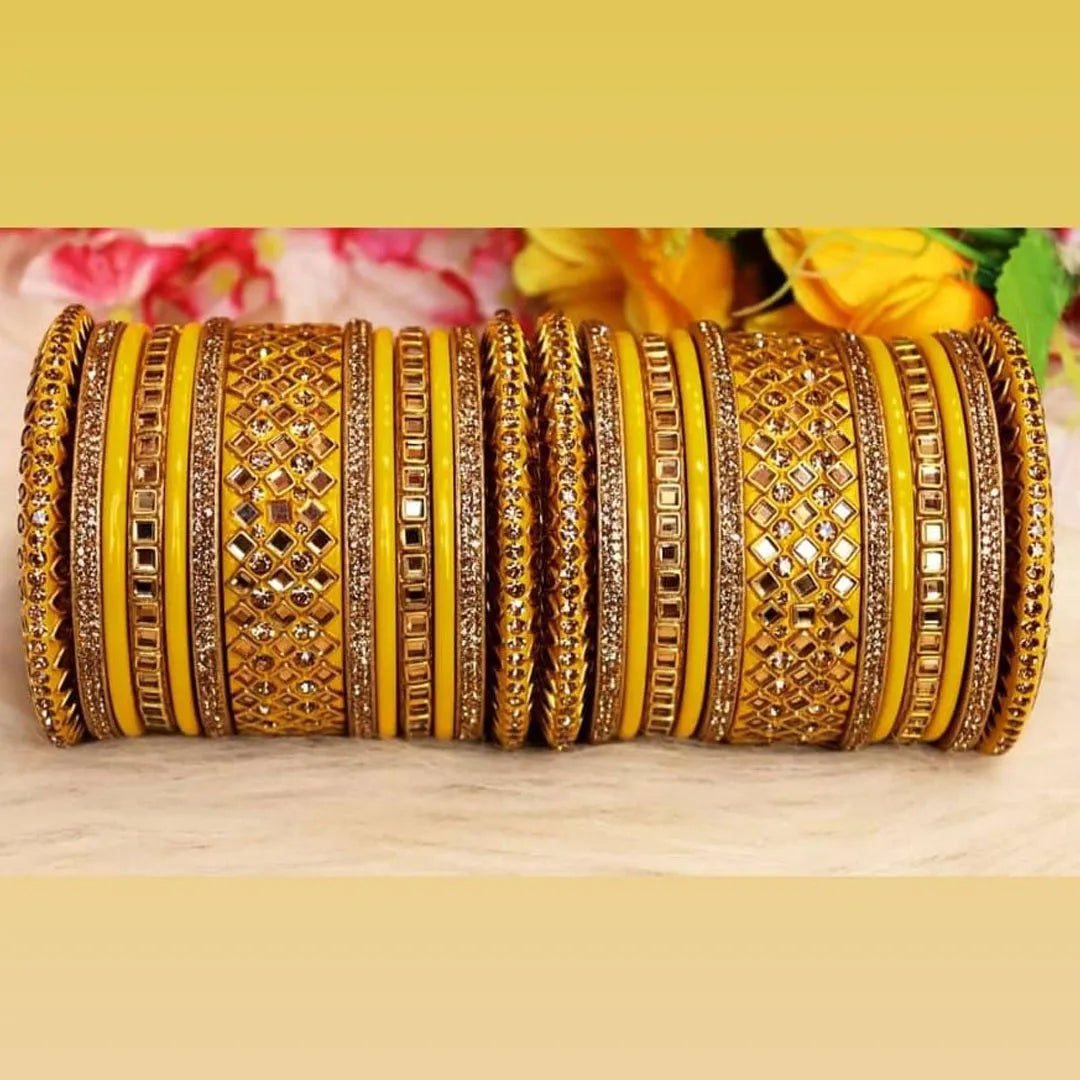 Lac Rajwadi Chuda with Best Kundan Design