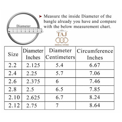 Bangle Size Chart