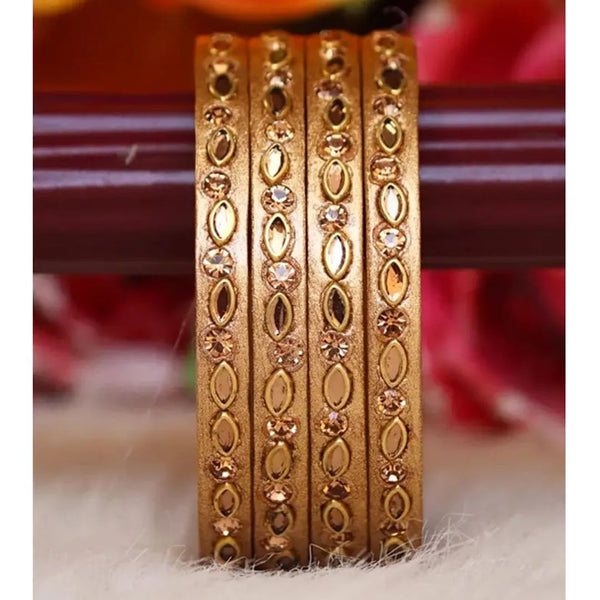 Jaipuri Lac Kada in Beautiful Kundan Design ( Pack of 4)