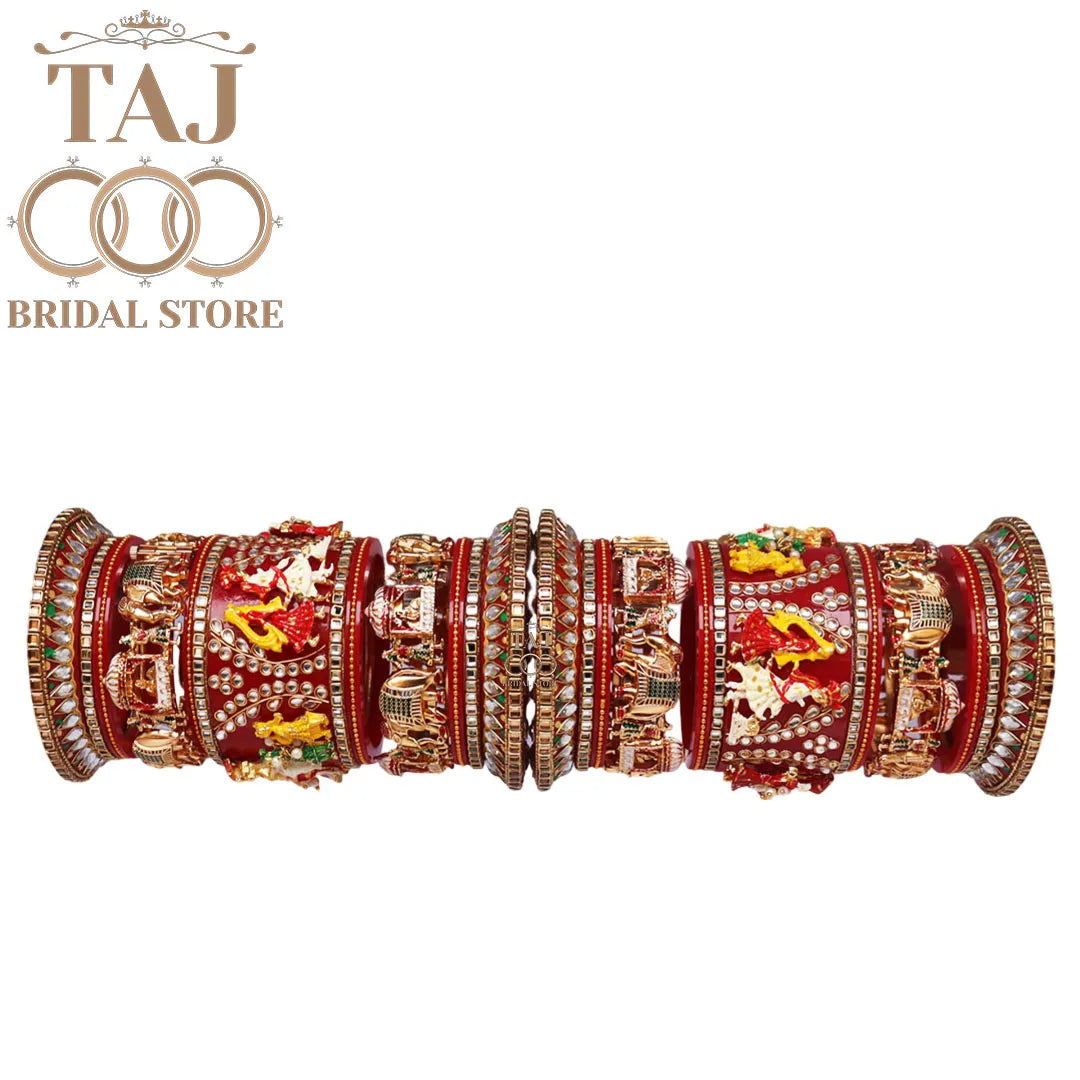 Rajwadi Bridal Bangles Set With Beautiful Latest Doli Barat Design Kada