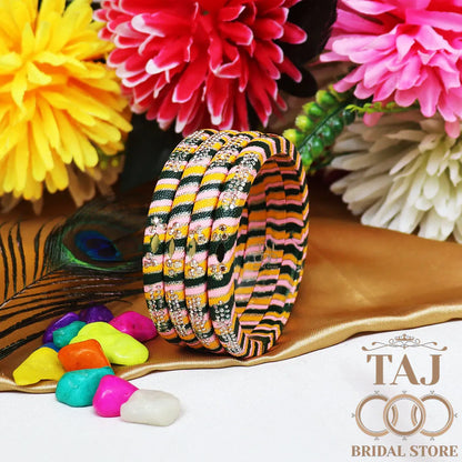 Traditional Indian bangles with a modern twist (Set of 2)