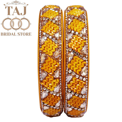 Jaipuri Kundan Lac Kada Set With Beautiful New Design (Set Of 2)