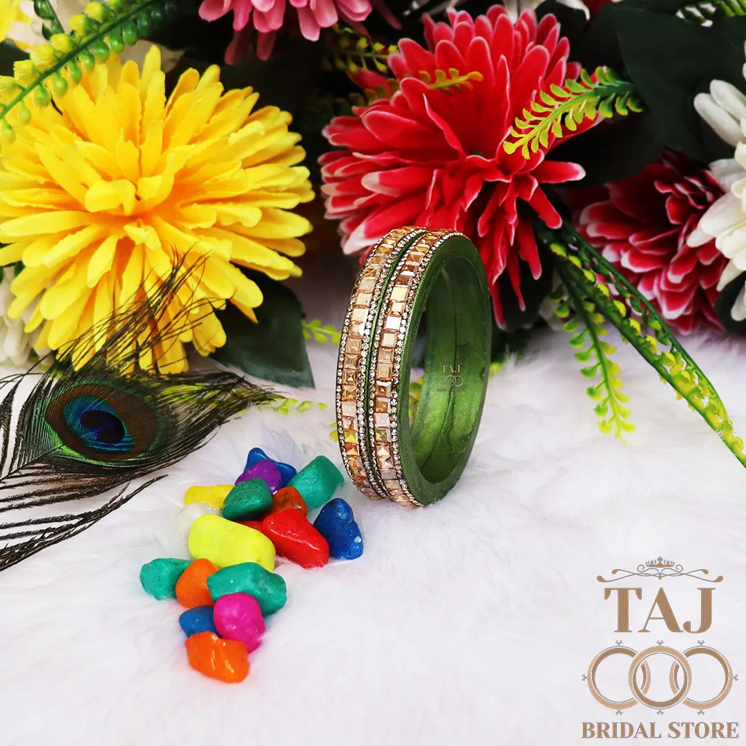 Rajasthani Kundan Lac Kada Bangles with Best Kundan Design