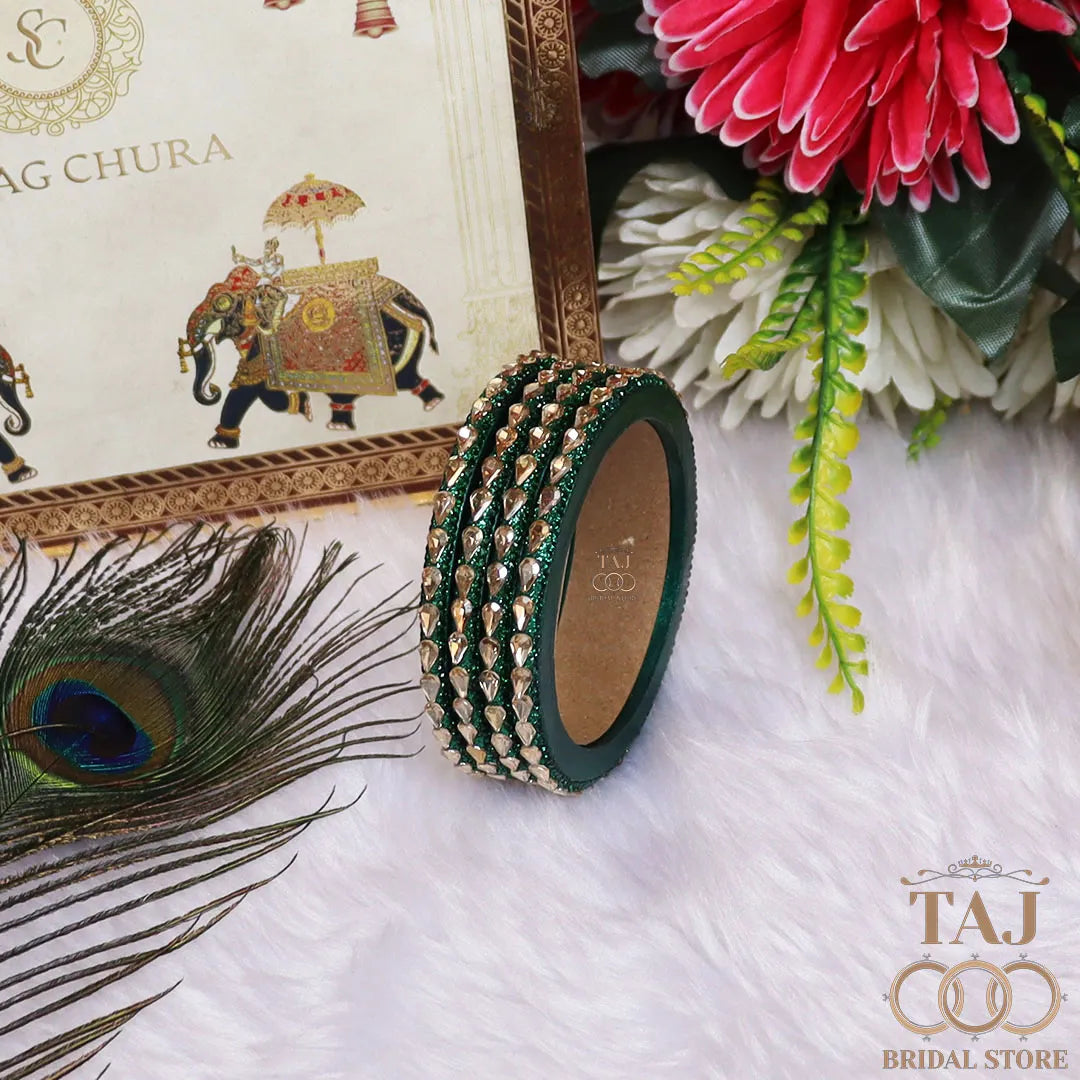 Pure Lac Bangles For Women With Best Kundan Design