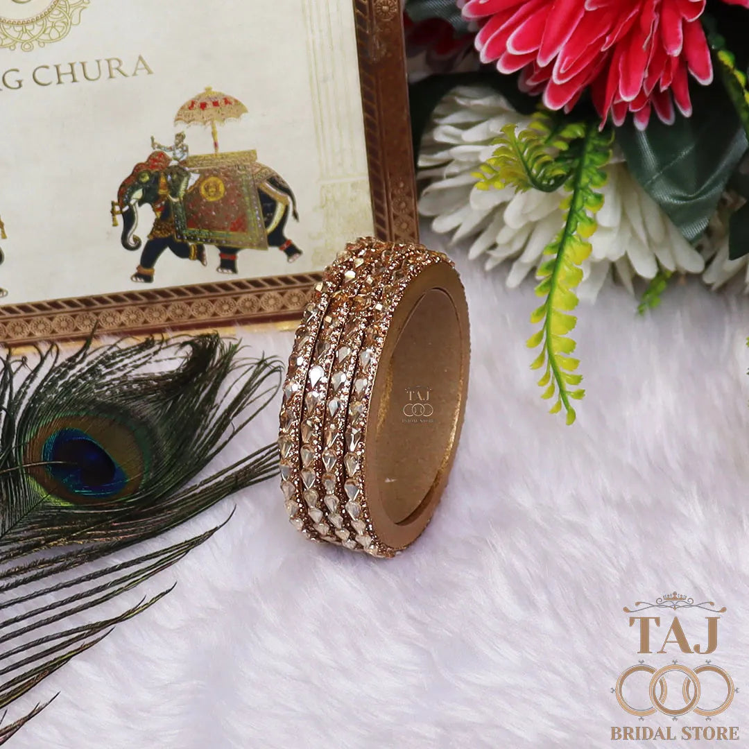Pure Lac Bangles For Women With Best Kundan Design