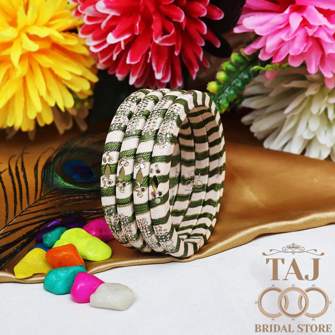 Traditional Indian bangles with a modern twist (Set of 2)