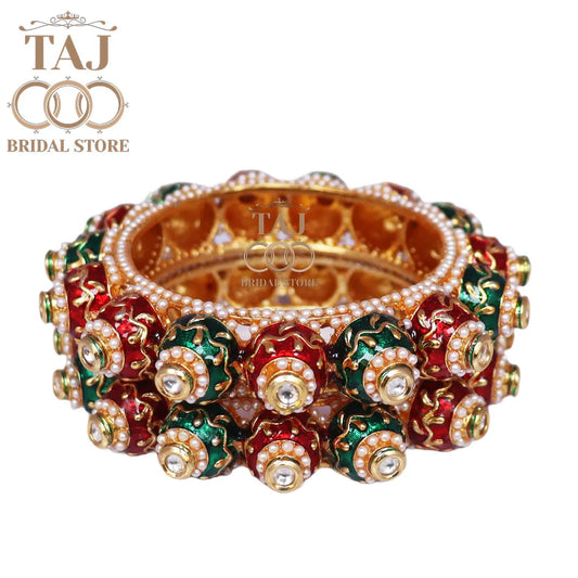 Traditional Rajwadi Bangadi in Best Design (Pack of 2) Taj Bridal Store
