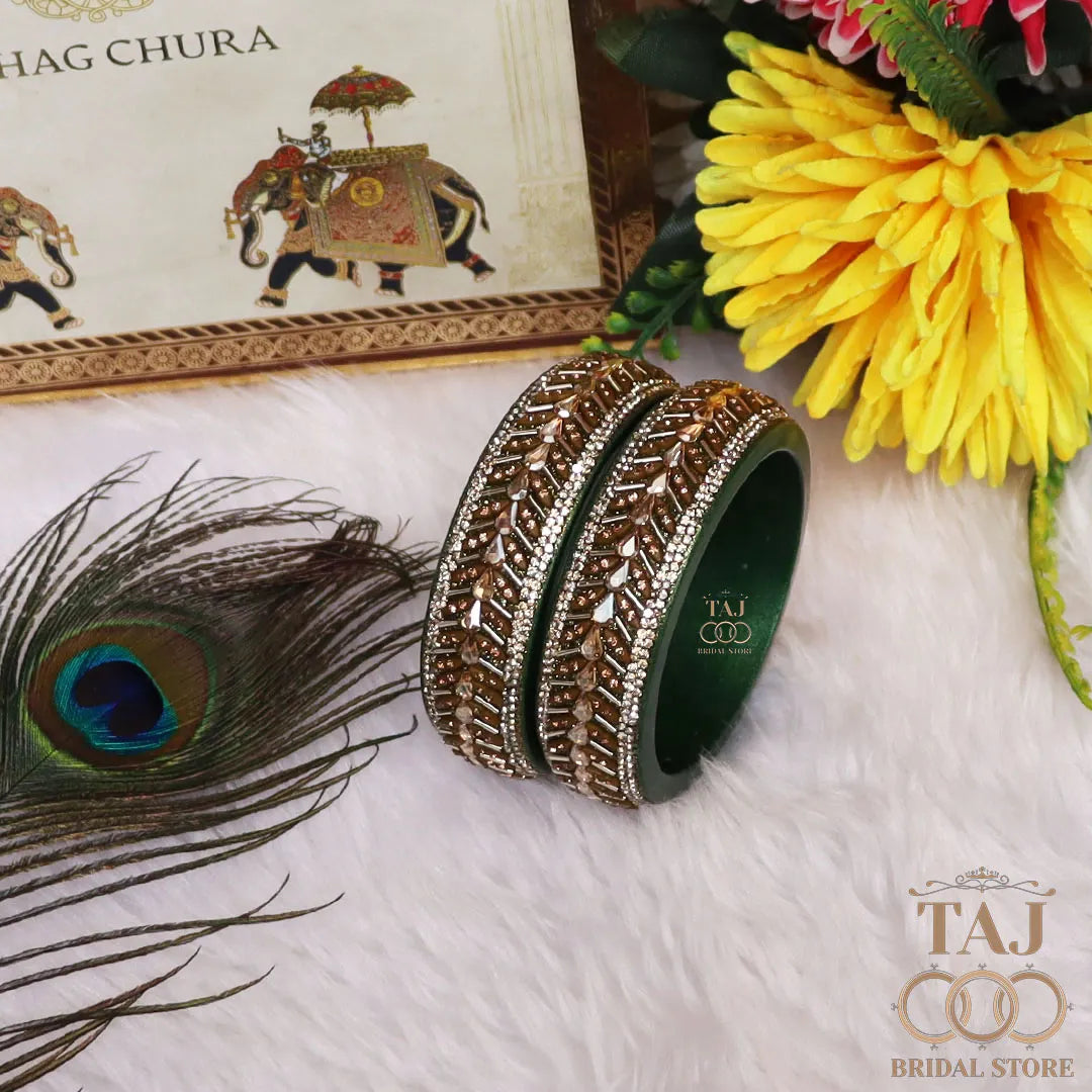 Jaipuri Fancy Lac Kada Bangles in Latest Kundan Design