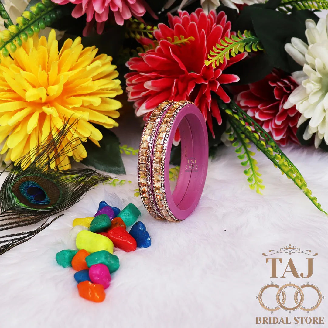 Rajasthani Kundan Lac Kada Bangles with Best Kundan Design