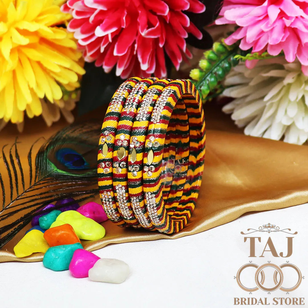 Traditional Indian bangles with a modern twist (Set of 2)