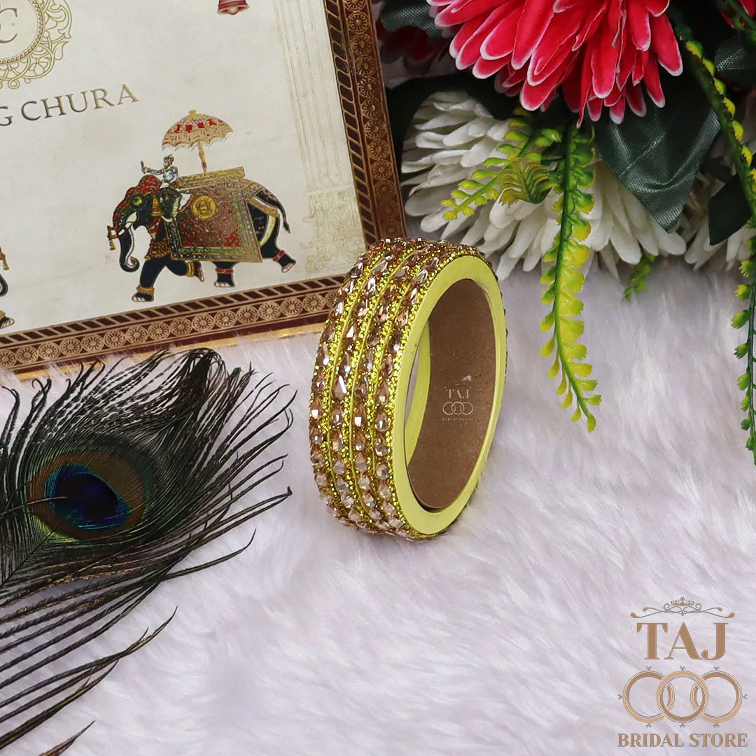 Pure Lac Bangles For Women With Best Kundan Design