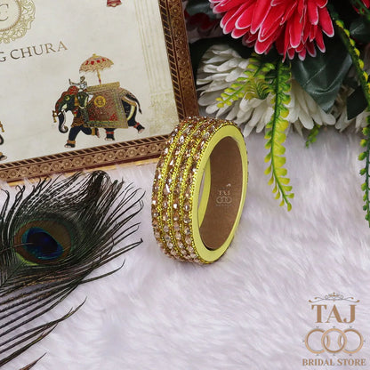 Pure Lac Bangles For Women With Best Kundan Design