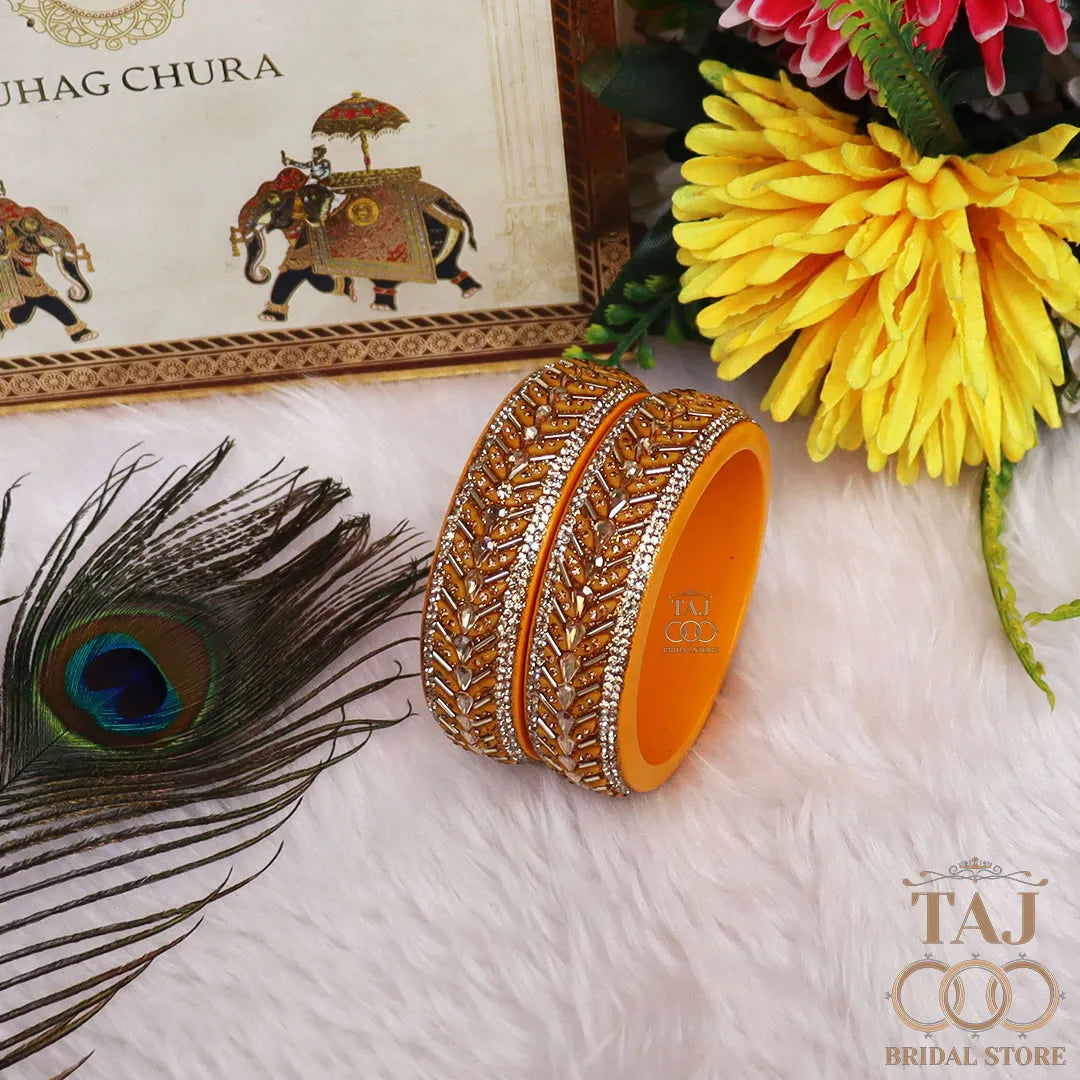 Jaipuri Fancy Lac Kada Bangles in Latest Kundan Design