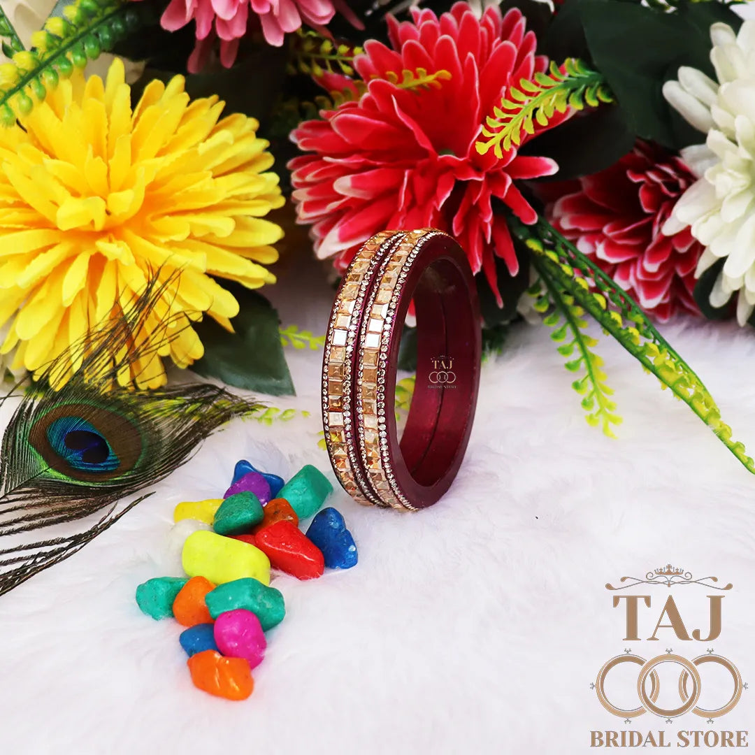 Rajasthani Kundan Lac Kada Bangles with Best Kundan Design