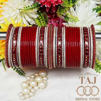 Bridal Chura Lac Bangle Set for Bride