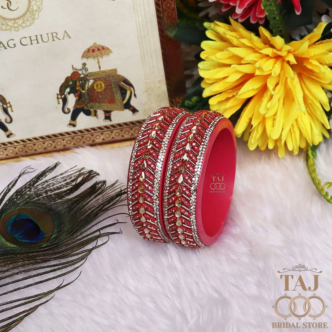 Jaipuri Fancy Lac Kada Bangles in Latest Kundan Design