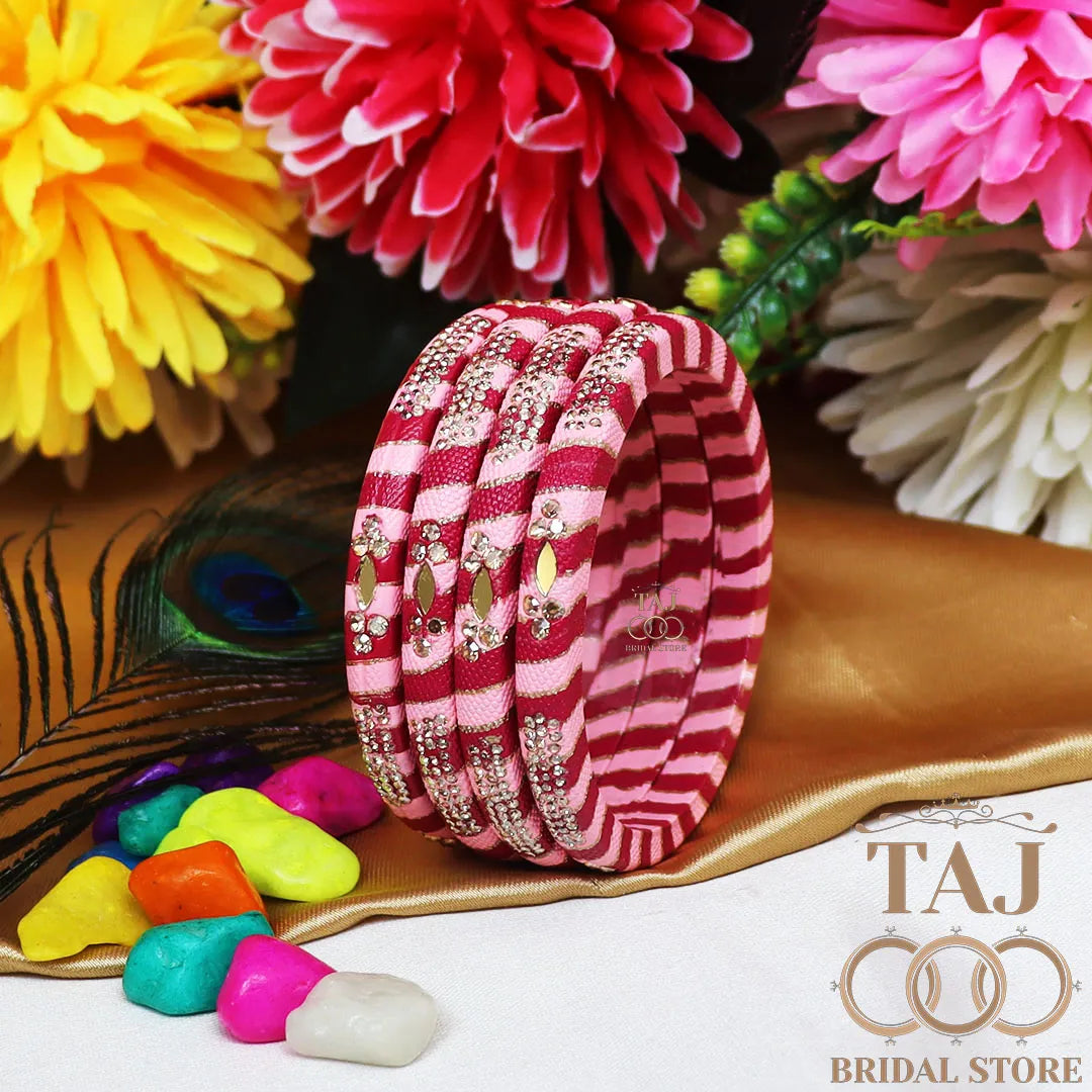 Traditional Indian bangles with a modern twist (Set of 2)