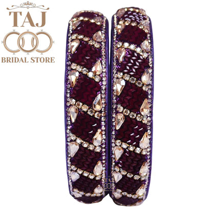 Jaipuri Kundan Lac Kada Set With Beautiful New Design (Set Of 2)