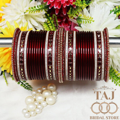 Bridal Chura Lac Bangle Set for Bride