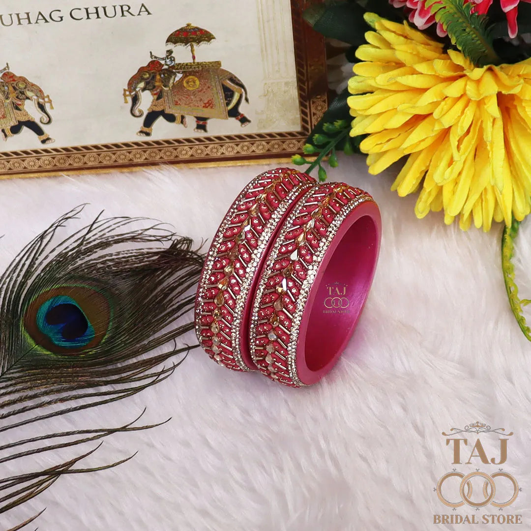 Jaipuri Fancy Lac Kada Bangles in Latest Kundan Design