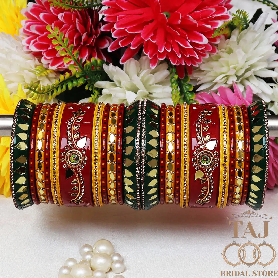 Wedding Chura Multi Color Lac Bangles For Wedding